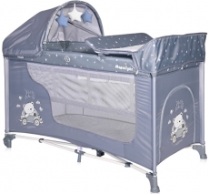 Детский манеж Lorelli Moonlight Rocker 2 Layers Silver Blue CAR